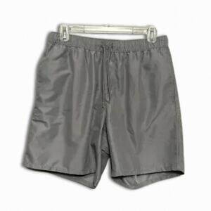 ASOS Swim Trunks Elastic Waistband Quick-Dry Adjustable Drawstring Gray 34 NWT